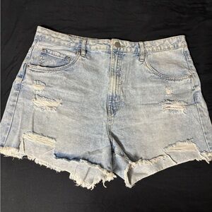 Denim Distressed Women Shorts